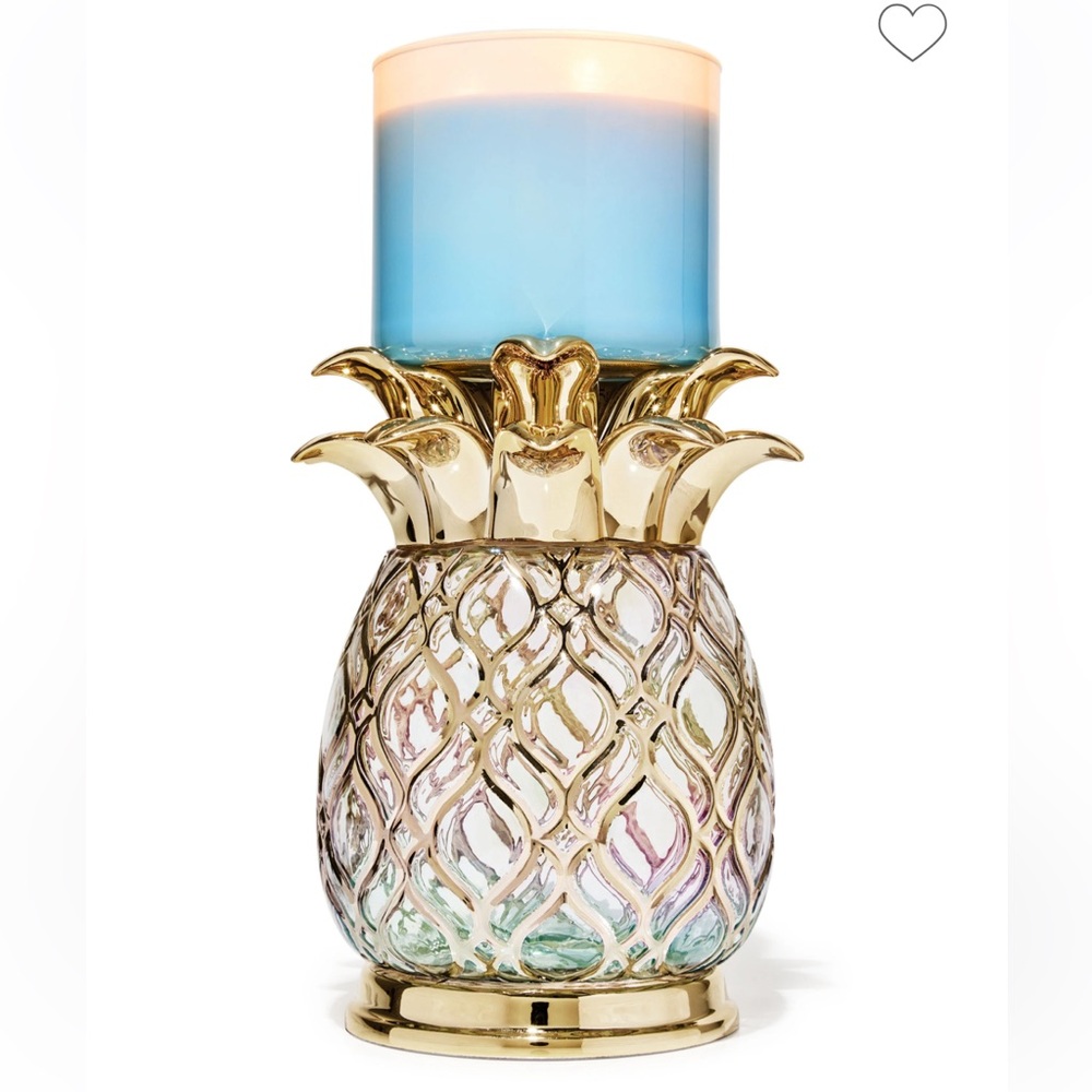 Gold Pineapple Candle Holder
